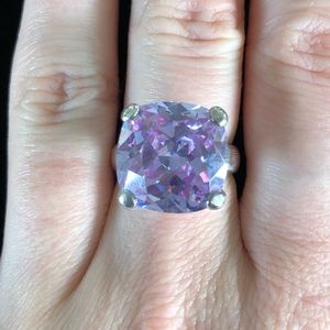 Amethyst cz ring size 7